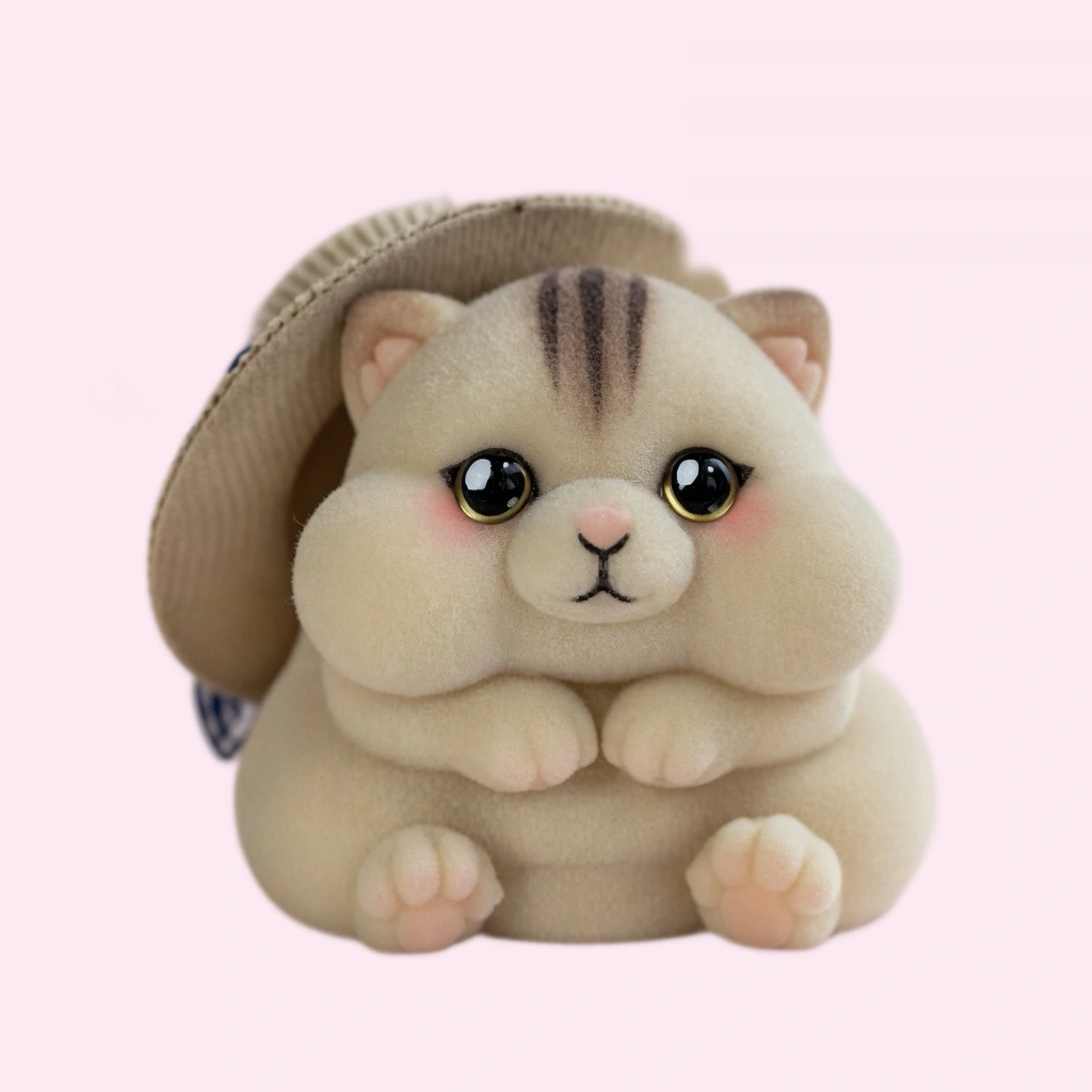 Chubby Cat Mochi Squishy, Soft Slow Rising Stress Toy