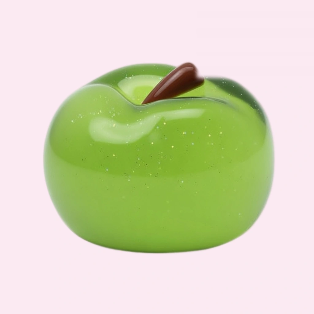 Clear Apple Squishy, Soft See-Through Squeeze Toy
