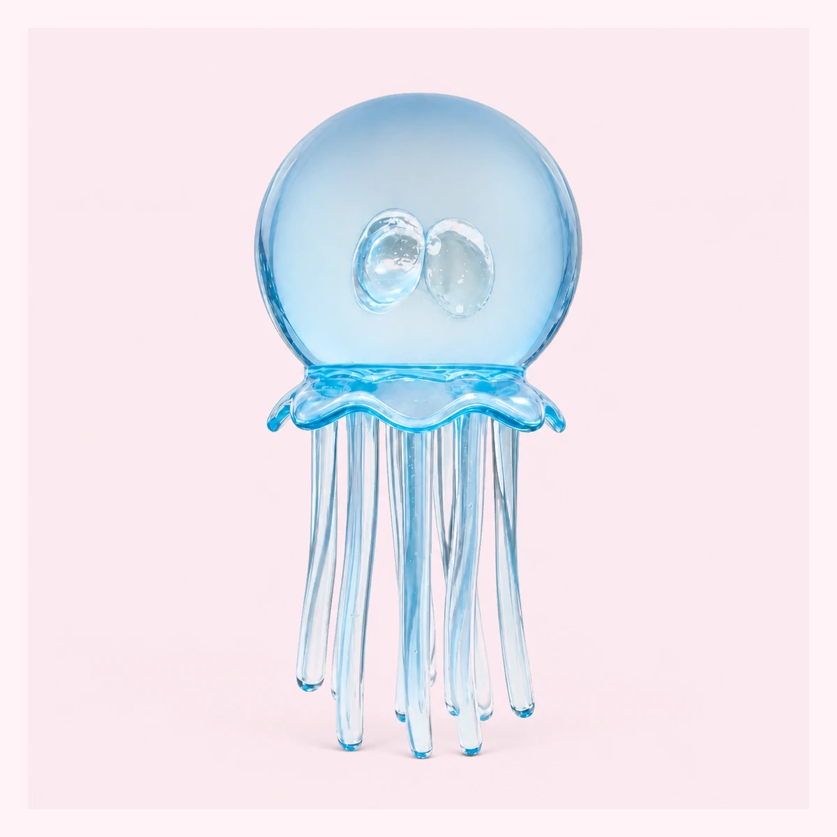 Clear Blue Jellyfish Squishy Soft Bubble Stress Toy