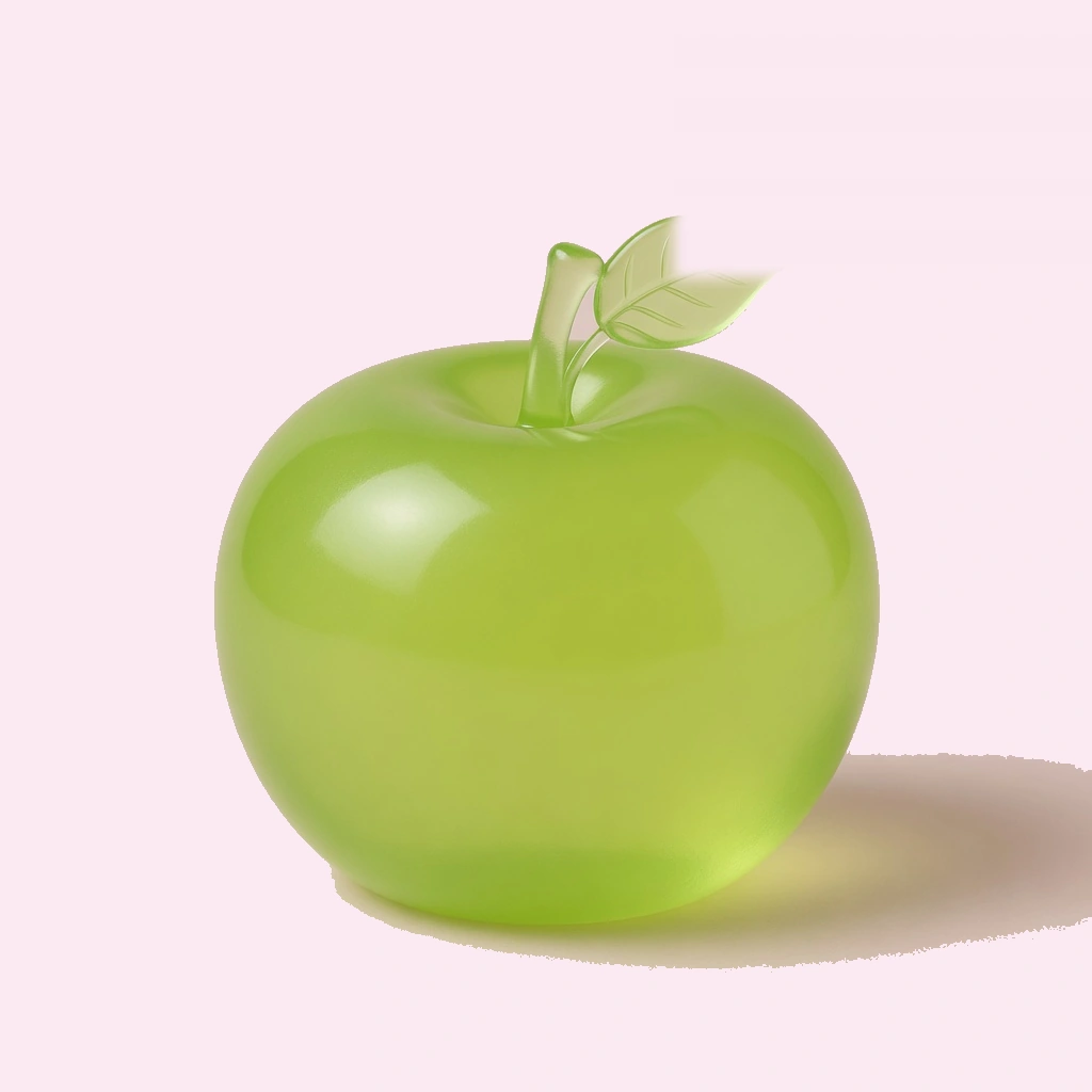 Clear Lime Squishy Squeeze Fidget Toy for Stress Relief