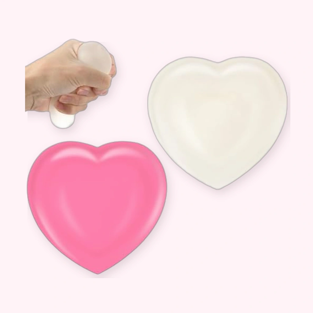 Color changing heart squishy 2 pack sugar stress balls