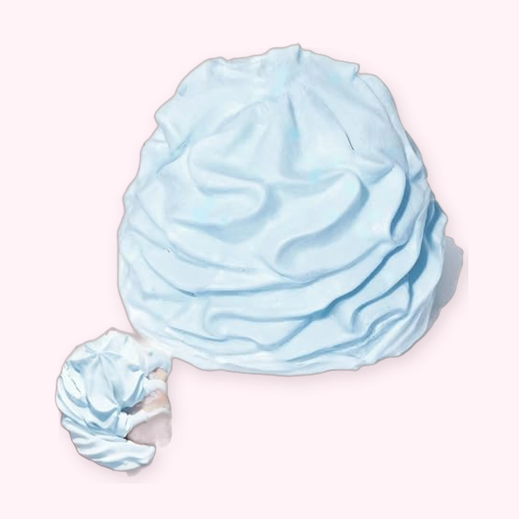 Cream roll cake squishy soft silicone squeeze fidget blue