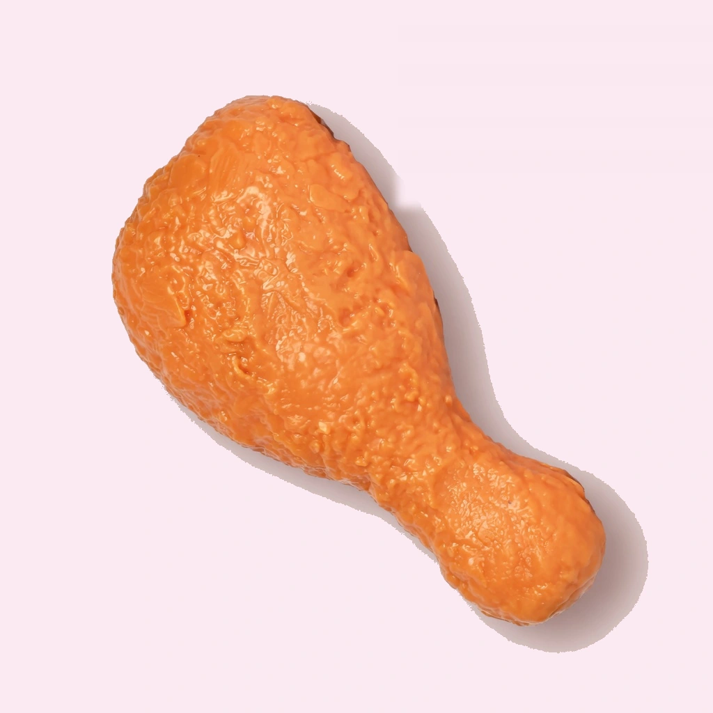 Brathähnchen-Squishy — Keule frisch aus der Fritteuse