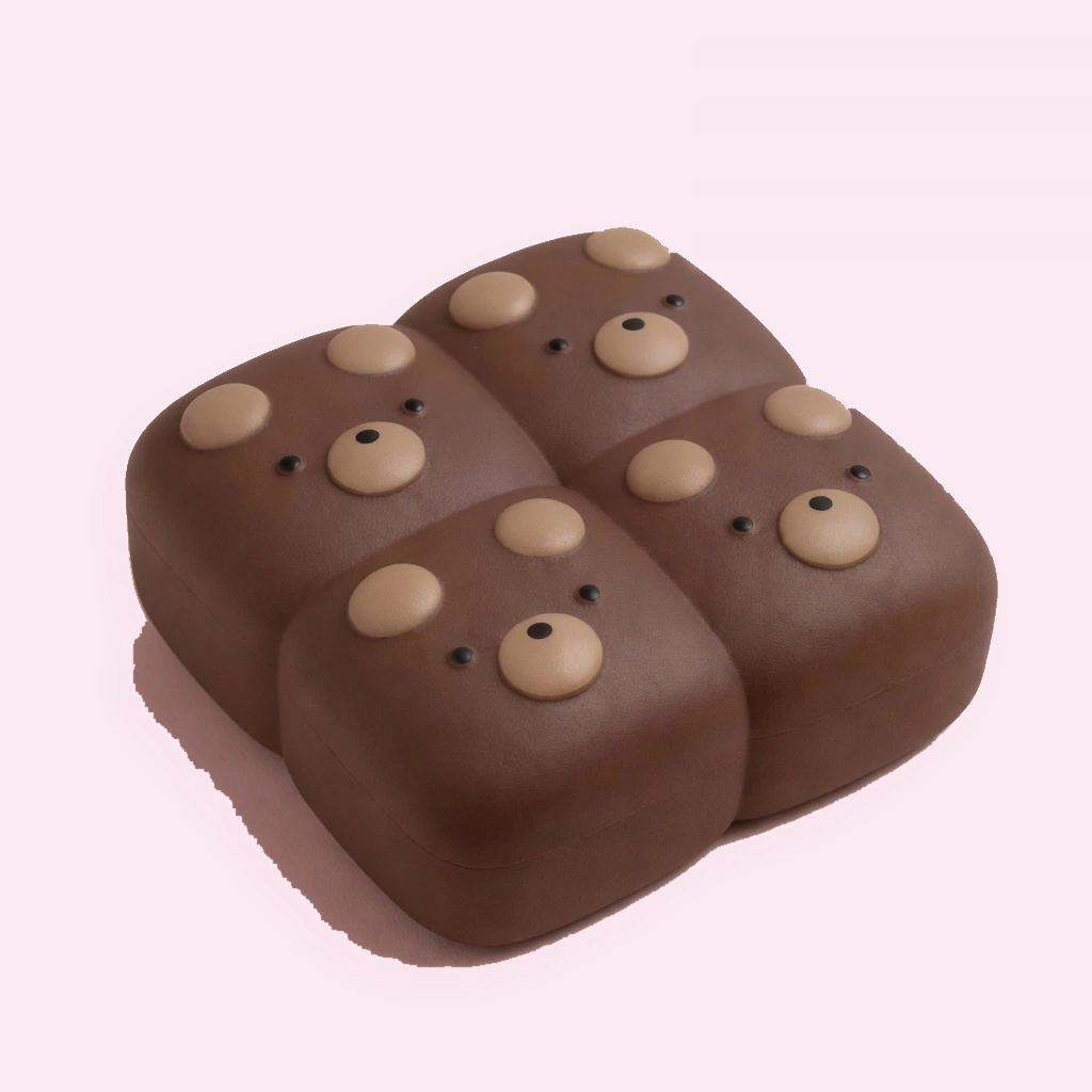 Cute Bear Chocolate Squishy Bread Soft Slow Rising Toy