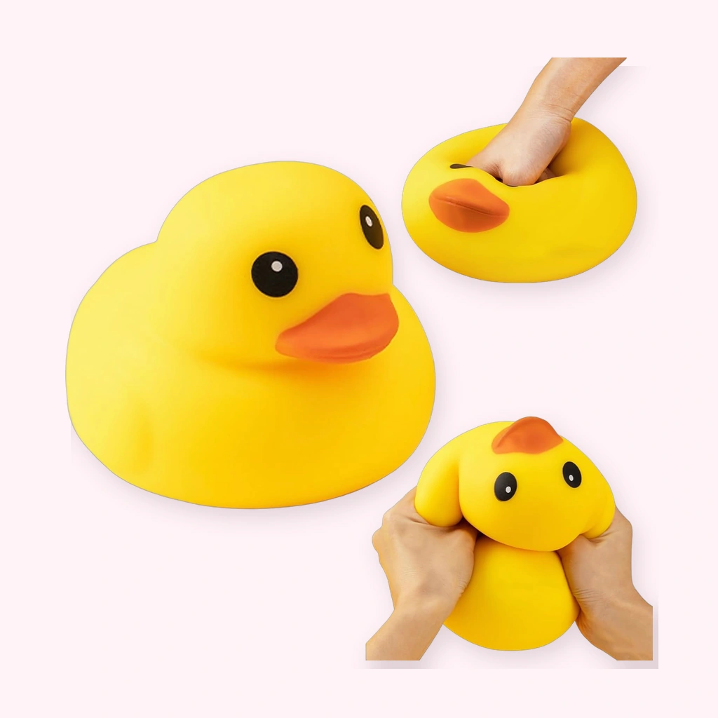 Cute Duck Squishy, Soft Round Squeeze Sensory Toy