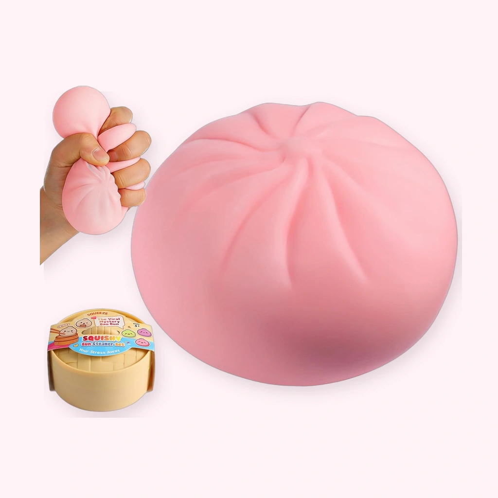 Cute Dumpling Squishy Plump Smiley Squeeze Toy