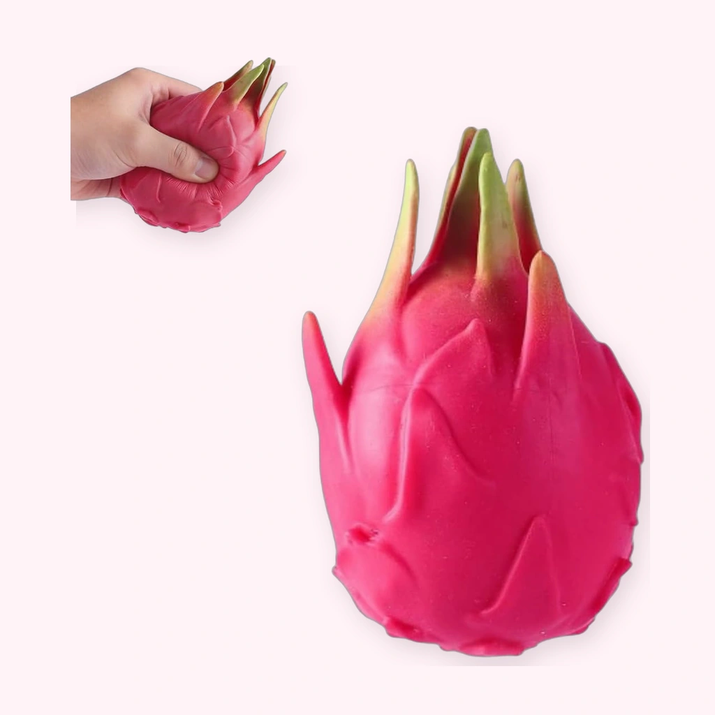Dragon fruit squishy stress ball soft slow rising toy