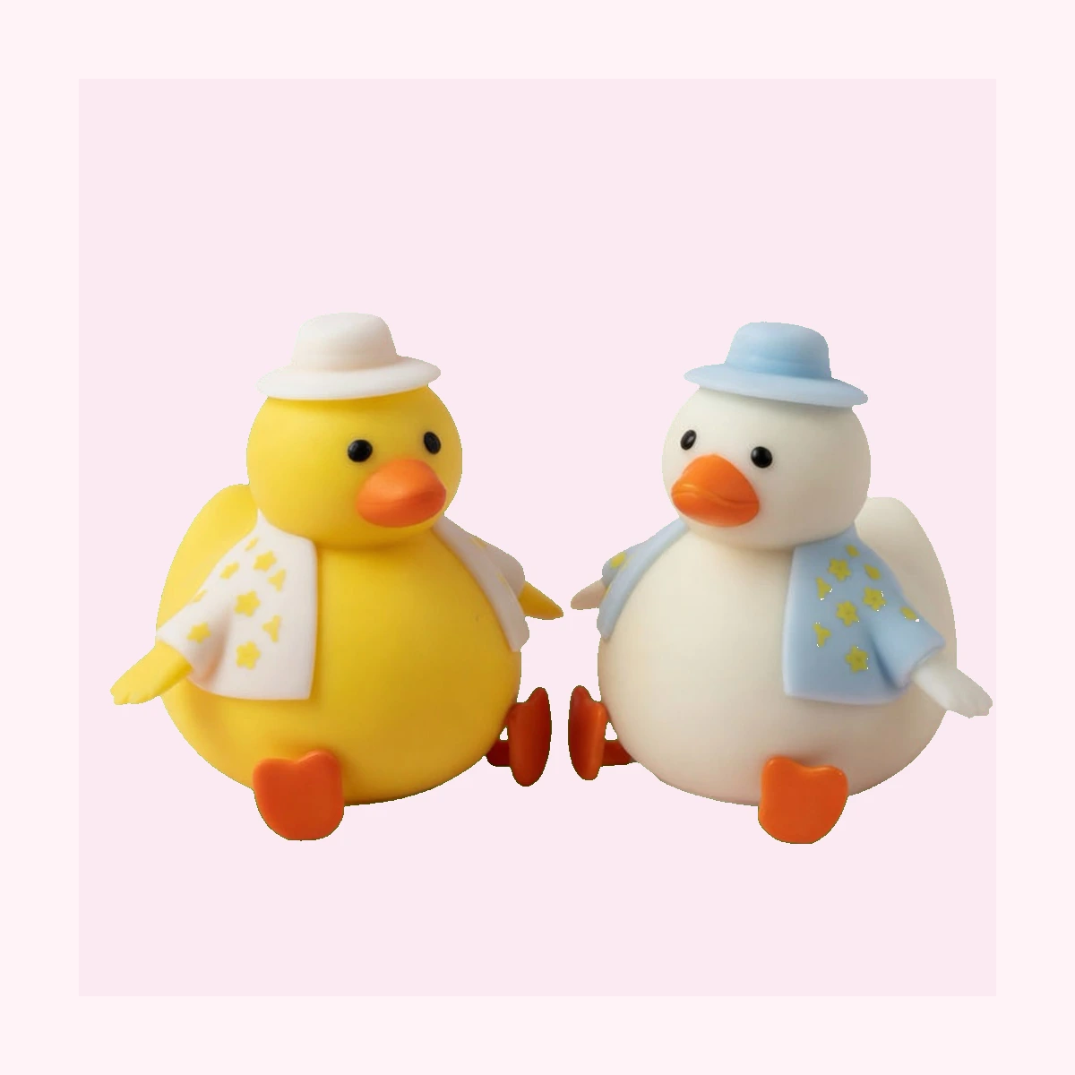 Duck Squishy 2 Pack, Soft Dressed-Up Mochi Squishy Ducks