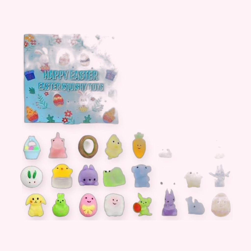 Easter egg squishy fillers twenty four kawaii mochi squishies