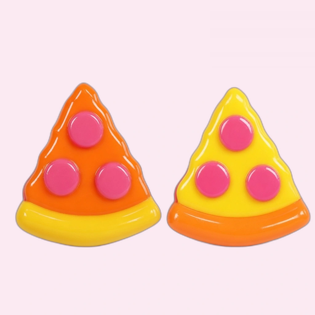 Fidget pizza squishy two pieces squishy pizza and cake desk toy