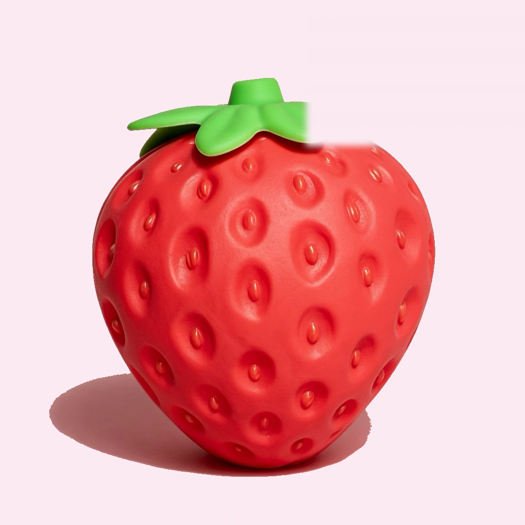 Giant Strawberry Squishy, 8-Inch Berry for Big Squeezes
