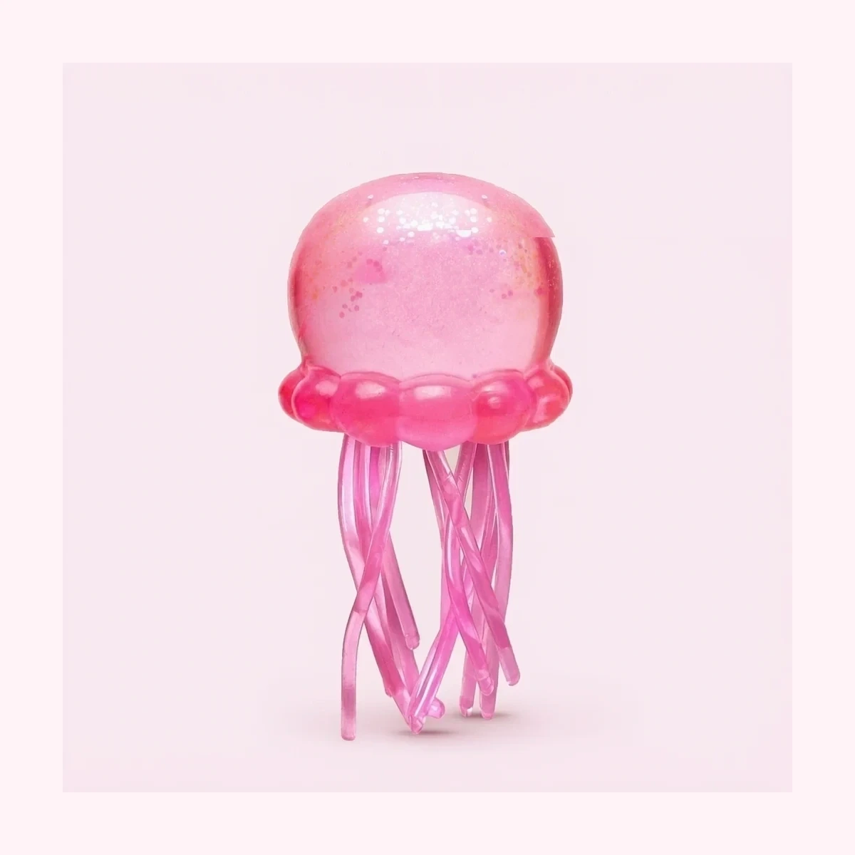 Glitter Pink Jellyfish Squishy Slow Rise Fidget Toy