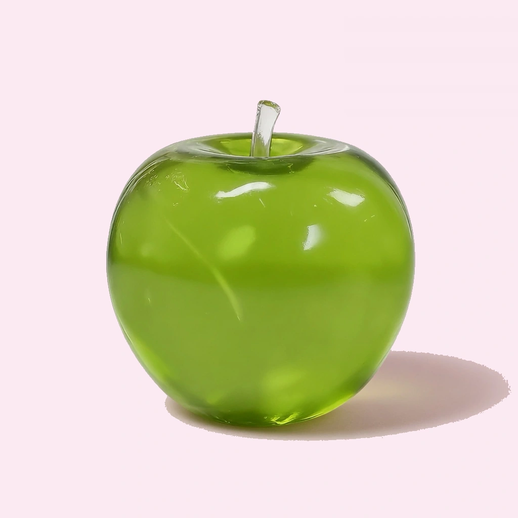 Glossy Lime Squishy Slow Rising Stress Ball Sensory Toy