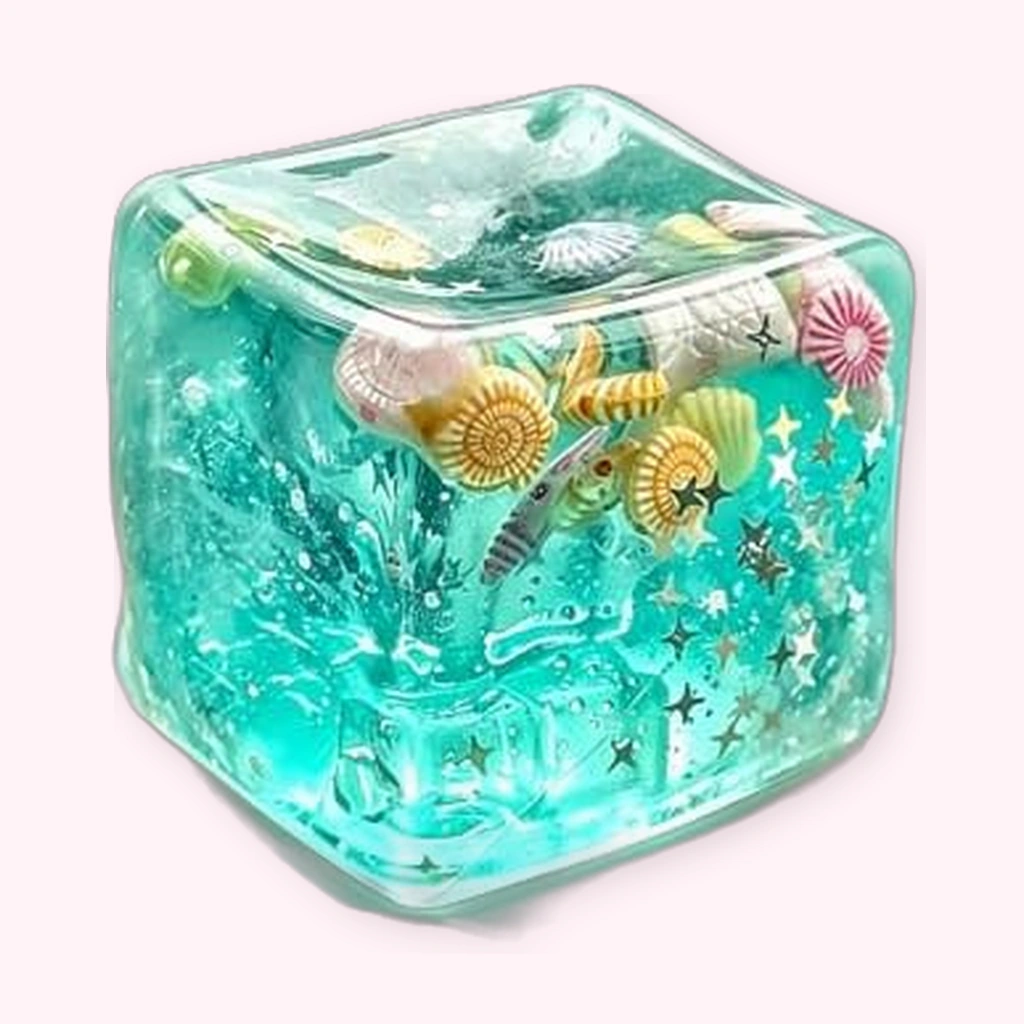 Glow In The Dark Marshmallow Squishy Ice Cube Sensory Cube
