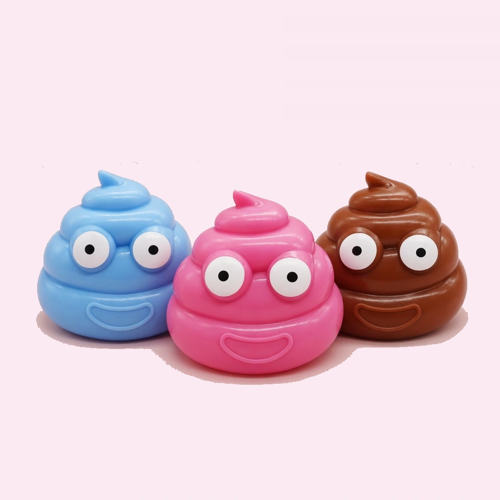 Squishy de cocó de olhos arregalados - Pack de 3 brinquedos engraçados de stress para apertar