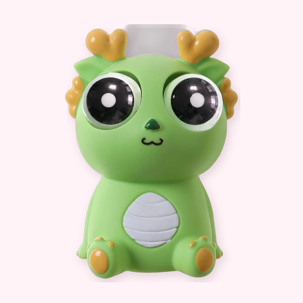 Green Dragon Squishy Pop-Out Eye Squeeze Stress Toy