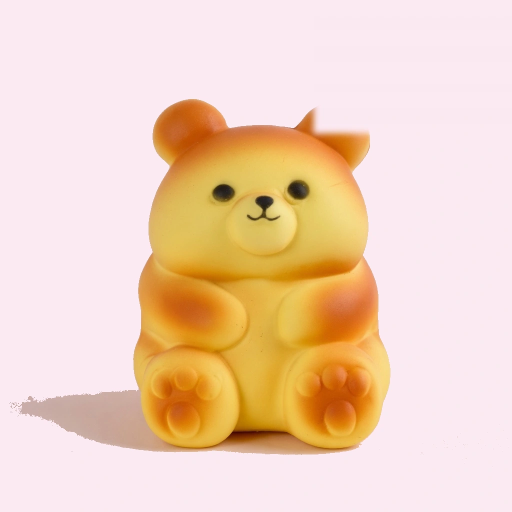 Honey Bun Bear Squishy Soft Bread Slow Rising Fidget Toy