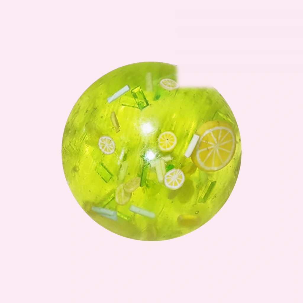 Jelly Lemon сквіш Ball With Fruit Slices, сквіш Fidget Toy