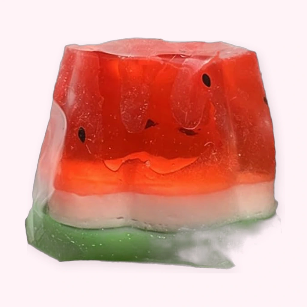 Jelly Watermelon Squishy Slice Soft Squeeze Stress Relief Toy