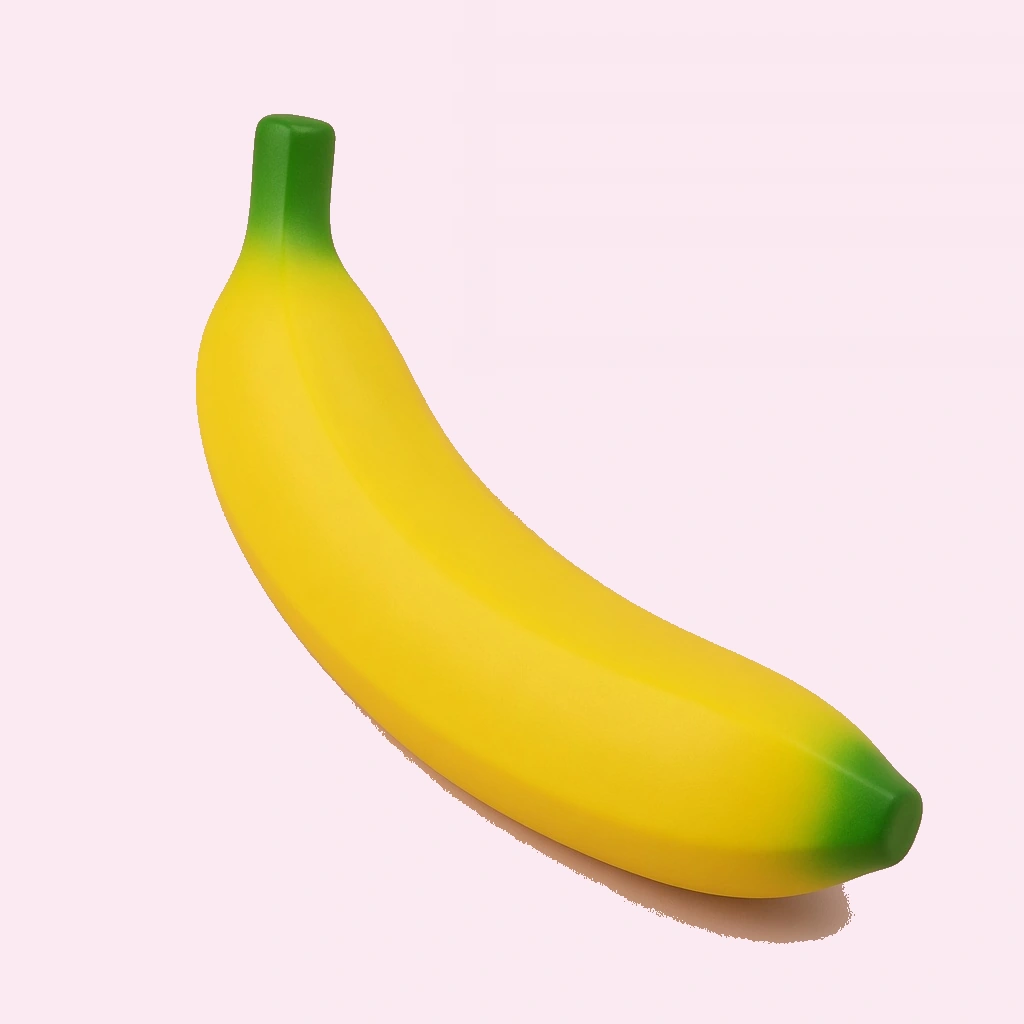 Jumbo Banana Squishy, Soft 7-Inch PU Foam Squeeze Fidget