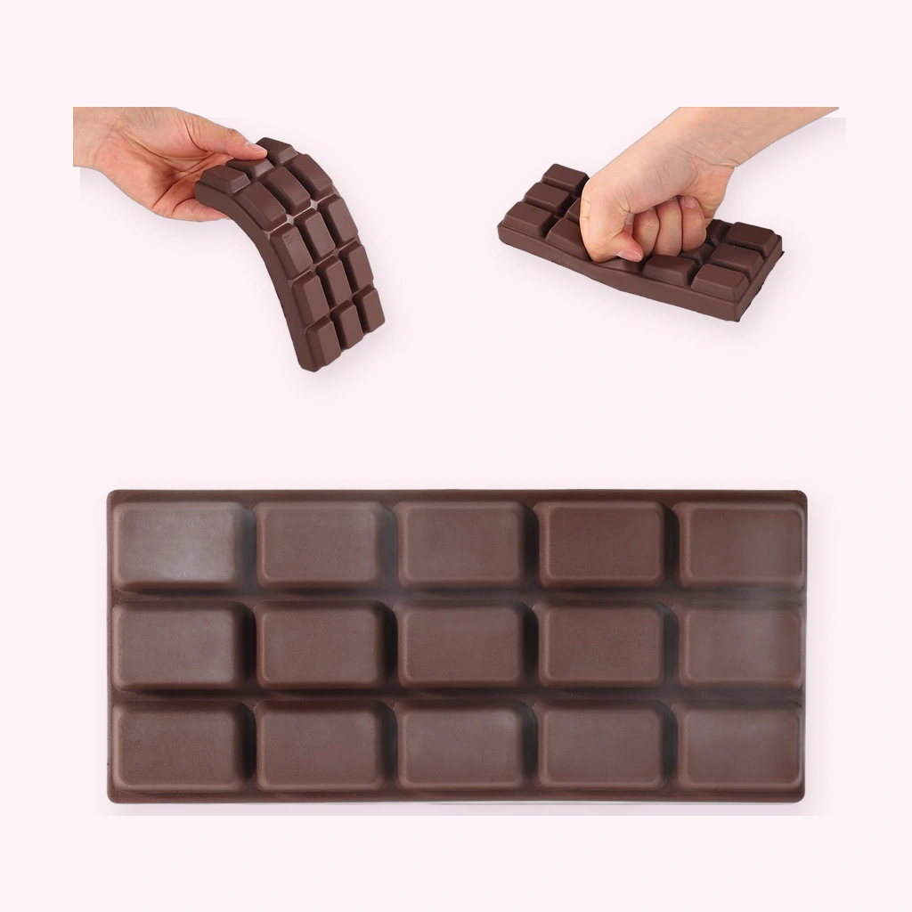 Jumbo Chocolate Squishy Bar Set of 2 Slow Rising Toy