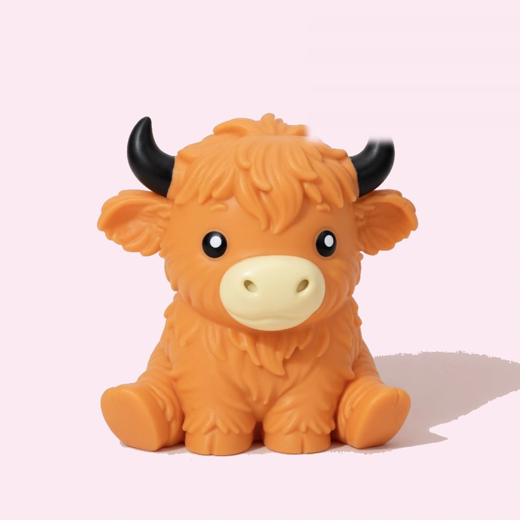 Jumbo Cow Squishy Soft Slow Rising Highland Stress Ball Toy
