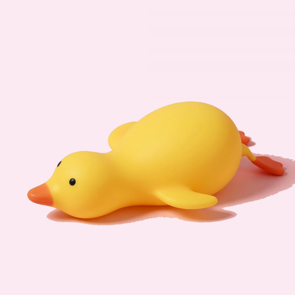Jumbo Duck Squishy, Big Two-Hand Squeeze Stress Toy
