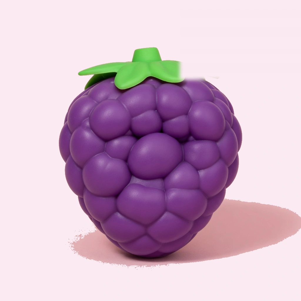 Jumbo Grape Squishy, 7 Inch Slow Rising Fruit Squeeze Toy