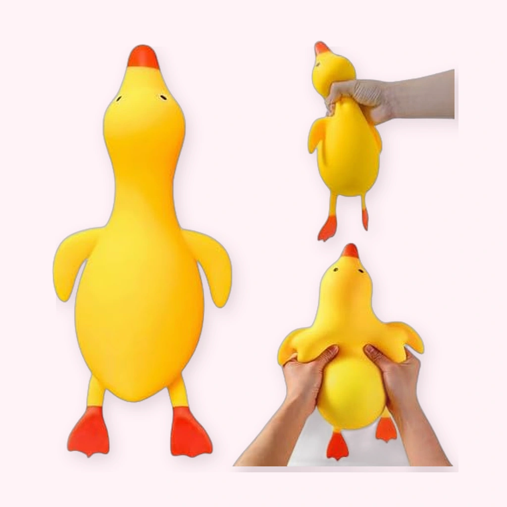 Jumbo Squishy Duck, Ultra-Soft Big Two-Hand Squeeze