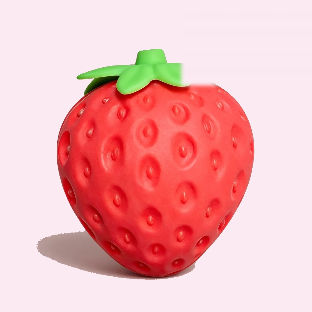 Jumbo strawberry squishy slow rising squeeze stress relief toy