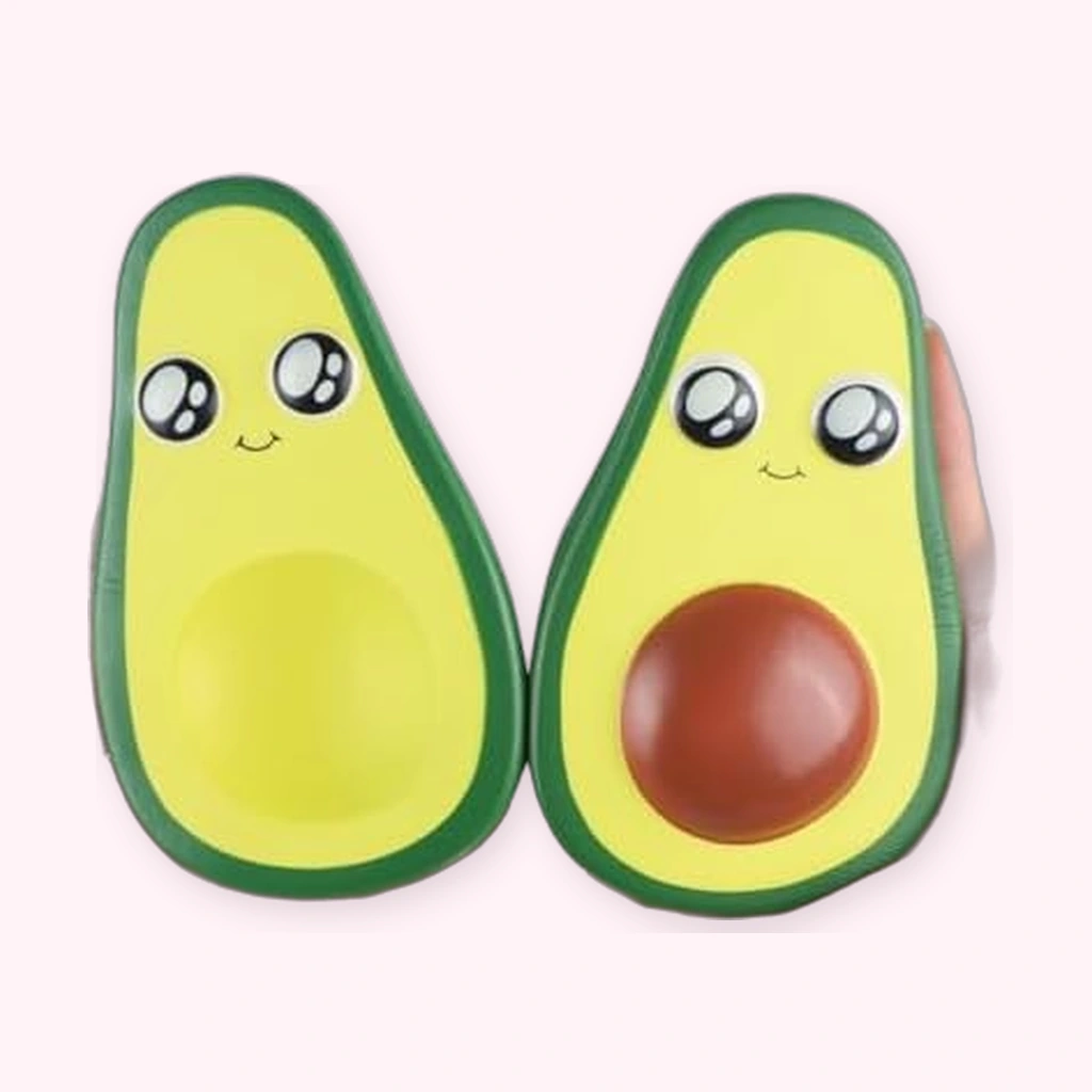 Kawaii Avocado Squishy Slow Rising Squeeze Toy 2 Pack