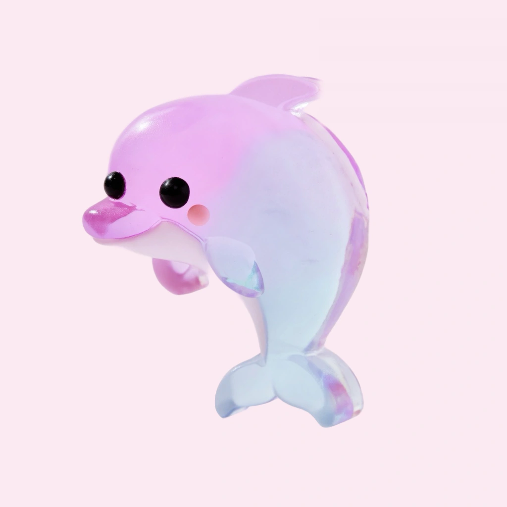 Kawaii Dolphin Squishy - Cute Soft Squeeze Sensory Toy