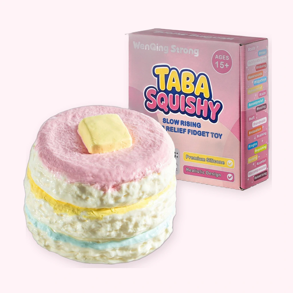 Kawaii Pancake Squishy Stack In Pastel Rainbow Colors