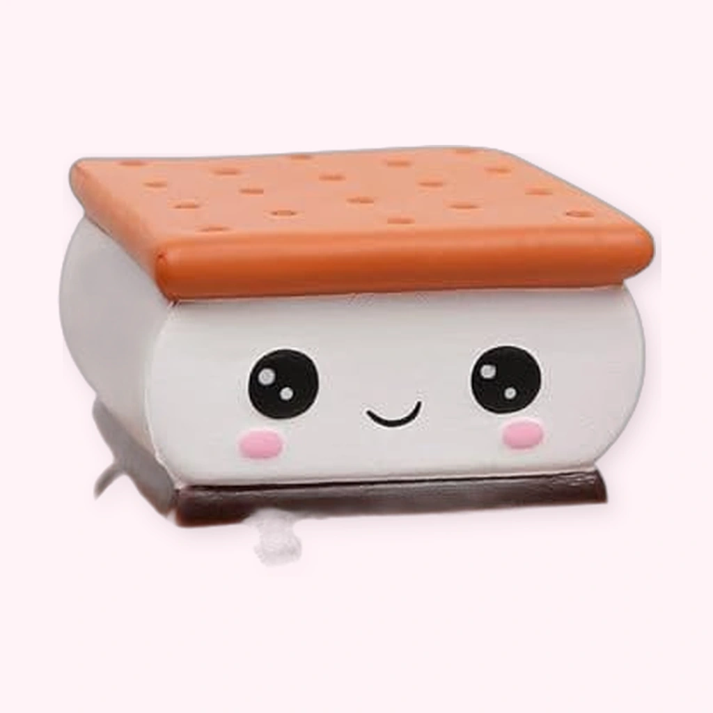 Kawaii Sandwich Squishy Slow Rising Smore Cookie Stress Toy