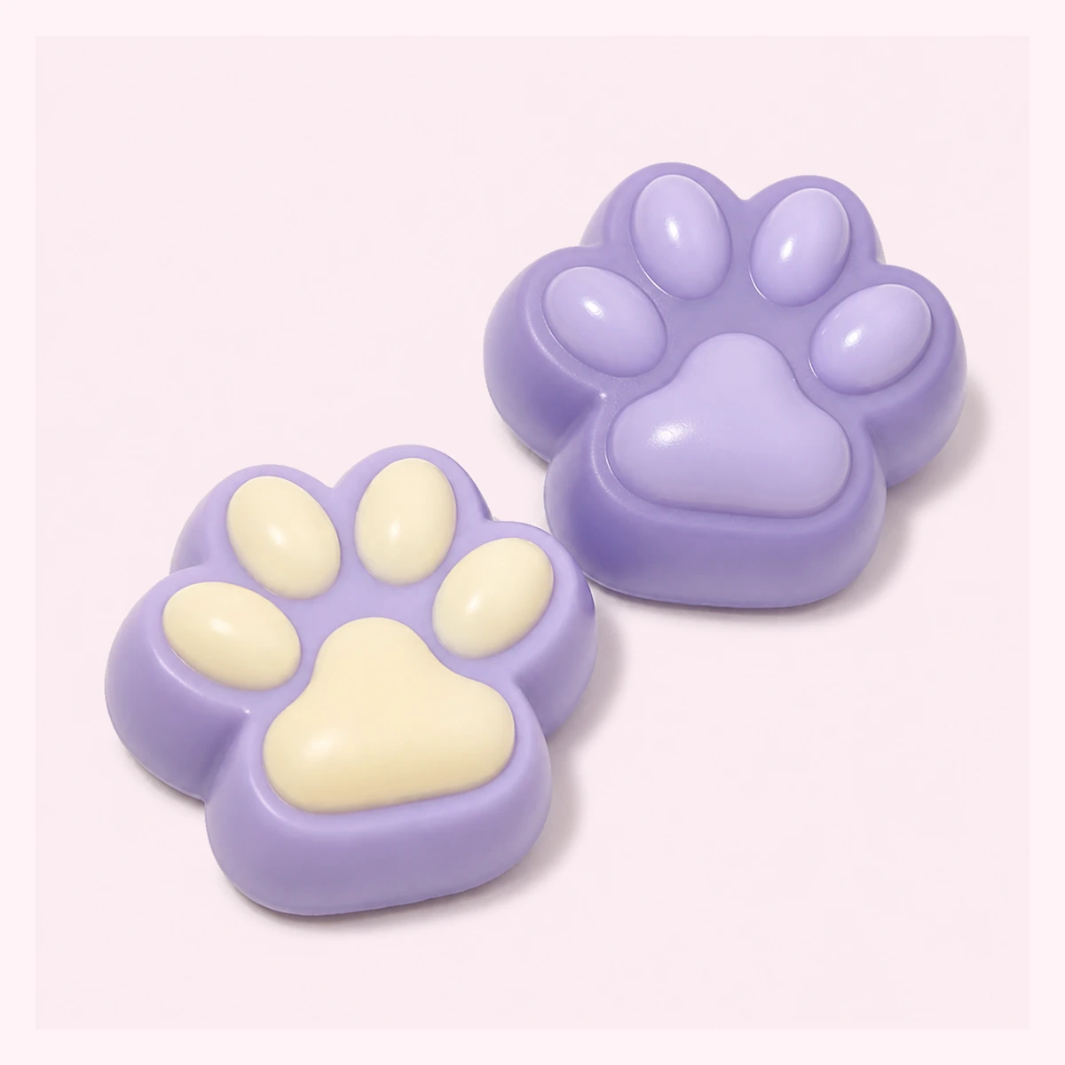 Lavender Cat Squishy Paw, 2 Pack Soft Slow Rising Squeeze Toy