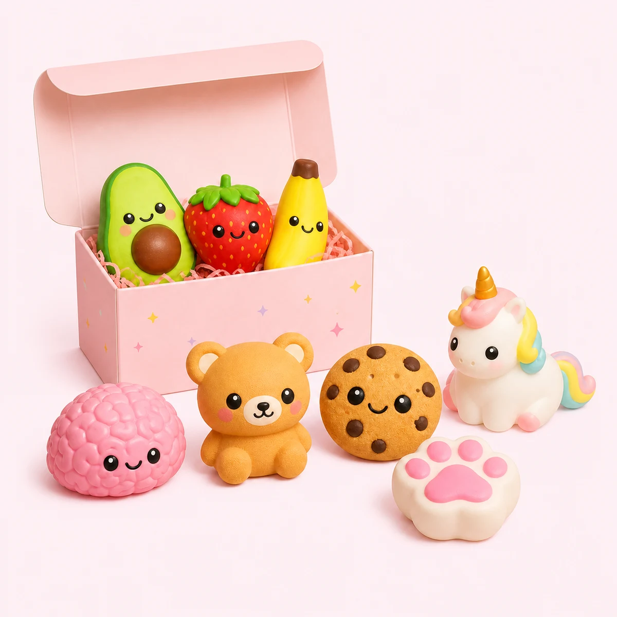 Lucky Dip Squishy Mystery Box – 6+ Piece Assortment