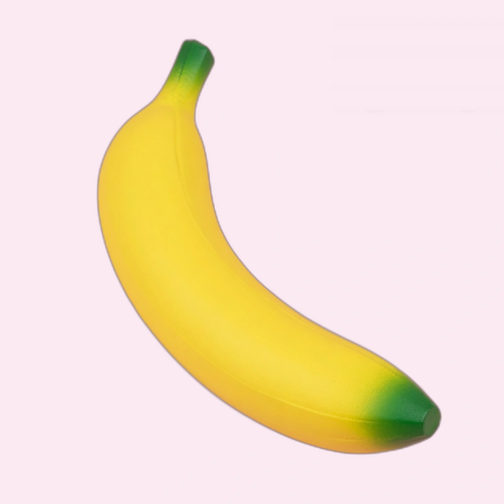 Mini Banana Squishy, Small Pocket Squeeze Toy You Can Carry