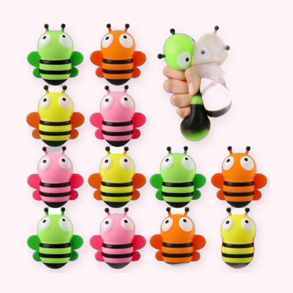 Mini Bee Squishy Pack Colorful Squeeze Stress Toys