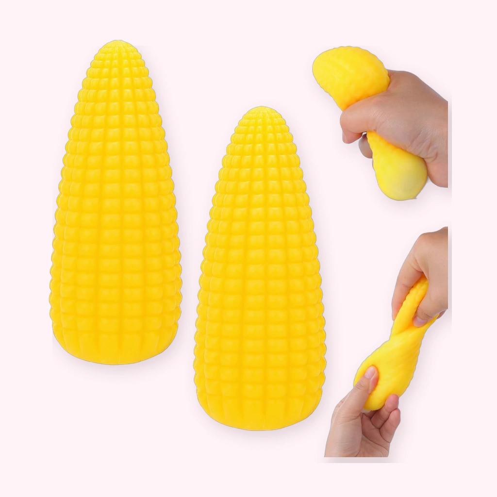Mini Corn สกุชชี่ 2 Pack Soft Sensory Squeeze Toys