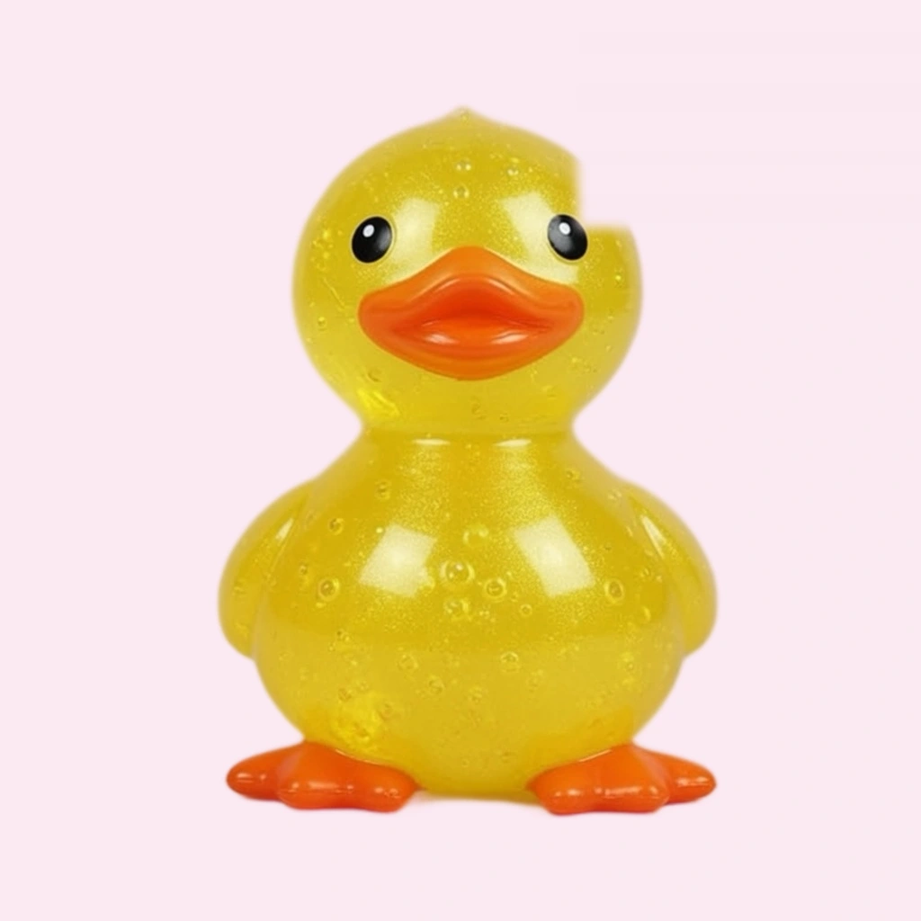 Mini Duck Squishy, Pocket-Size Squeeze Stress Toy