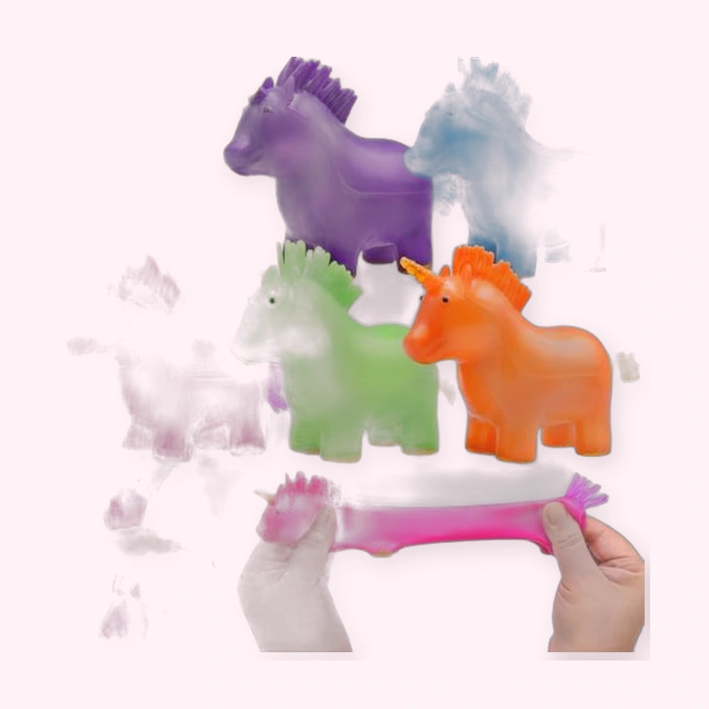 Mini Unicorn Squishy 6 Pack Stretchy Squeeze Fidget Toys