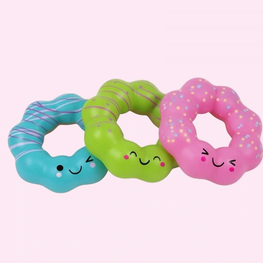 Mochi Donut Squishy Bracelet 3-Pack for Busy Fingers