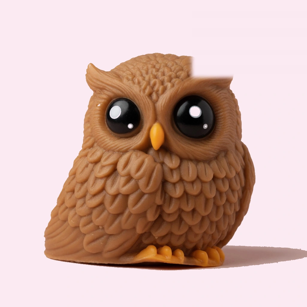 Mochi Owl Squishy Slow Rising Realistic Squeeze Sensory Toy