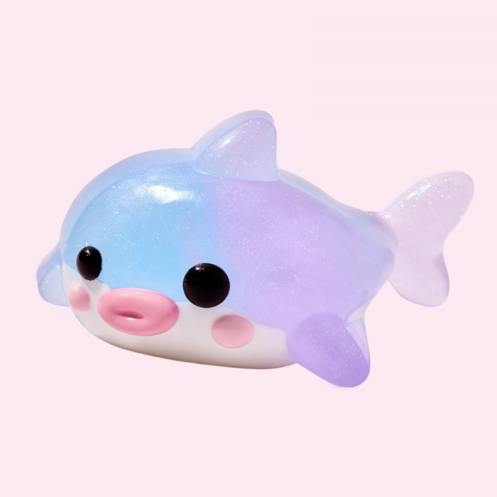 Mochi Shark Squishy, Kawaii Soft Squishy Fidget Toy