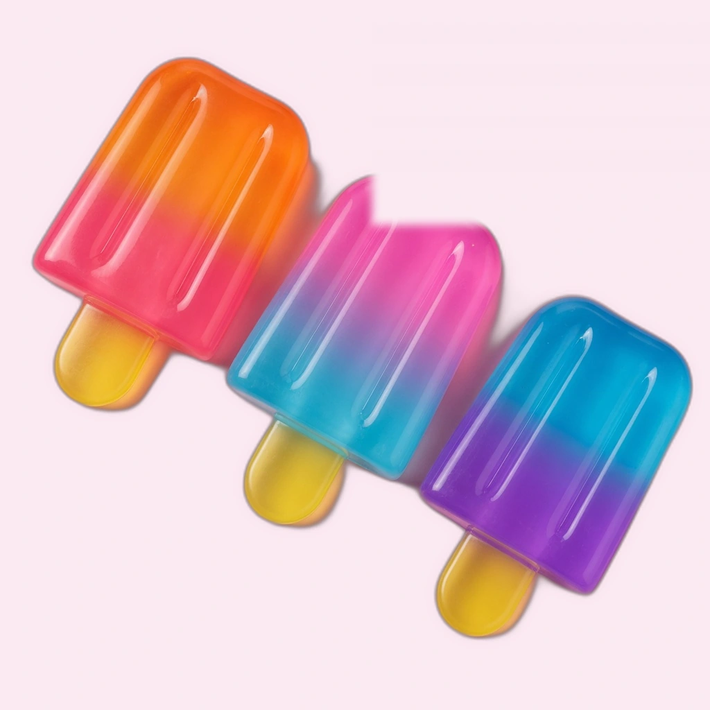 Multicolor Ice Cream Squishy 3-Pack of Soft Squeeze Toys