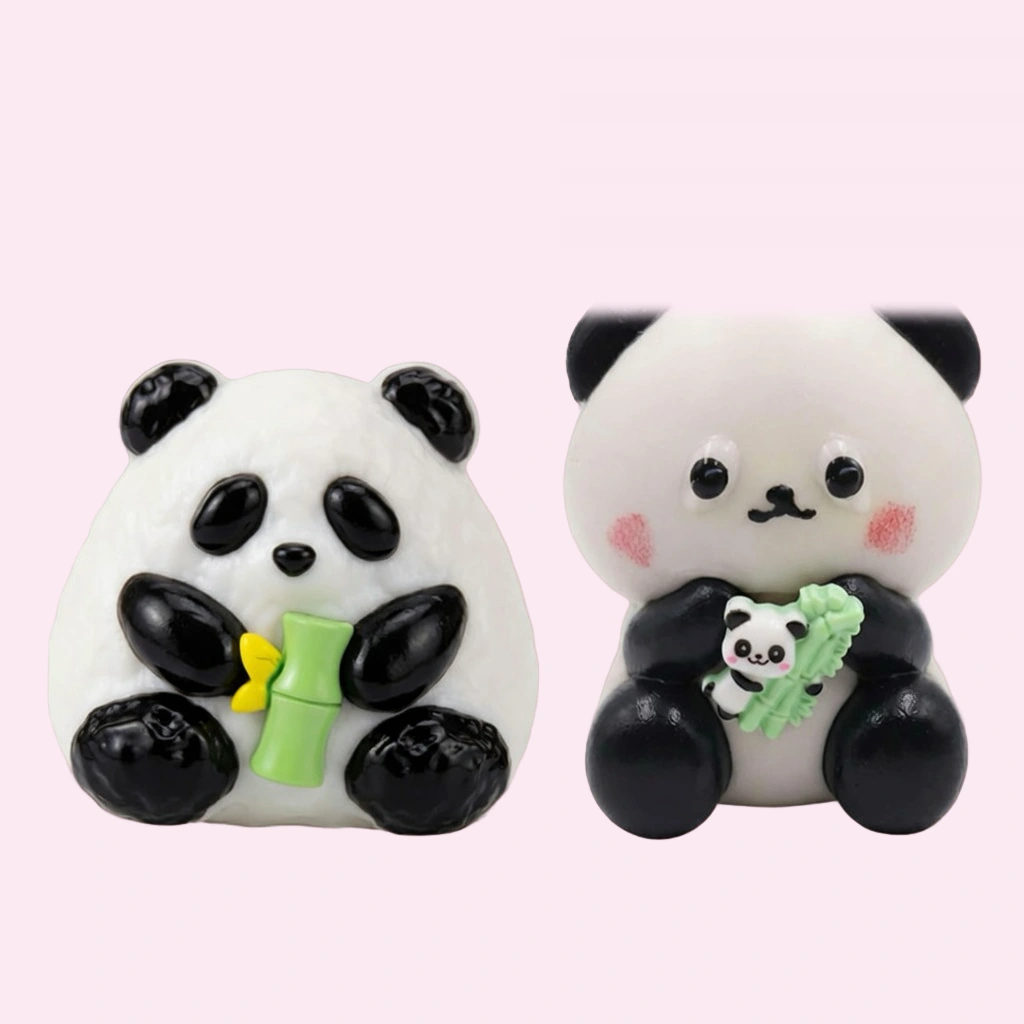 Panda Squishy Duo Set 2 Cute Slow Rising Fidget Toys