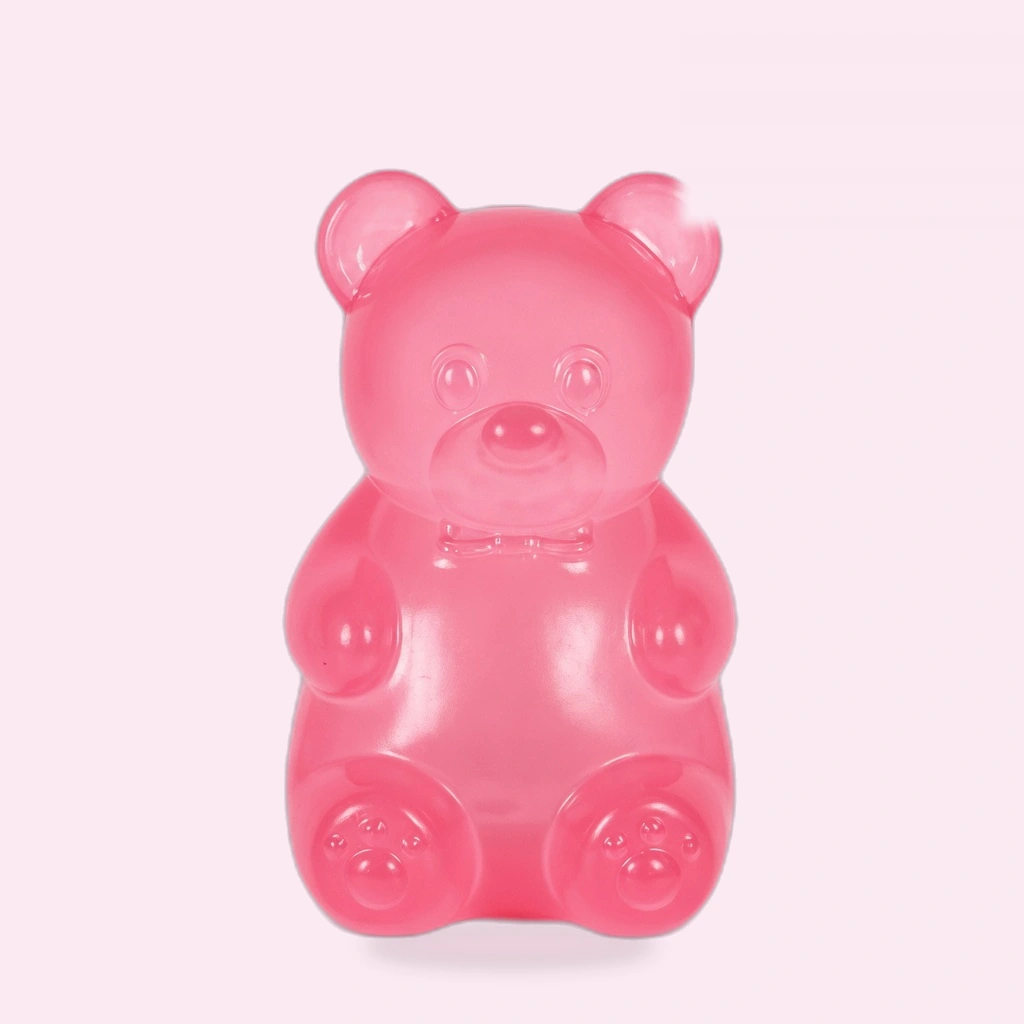 Pink Gummy Bear Squishy Slow Rising Soft Foam Fidget Toy