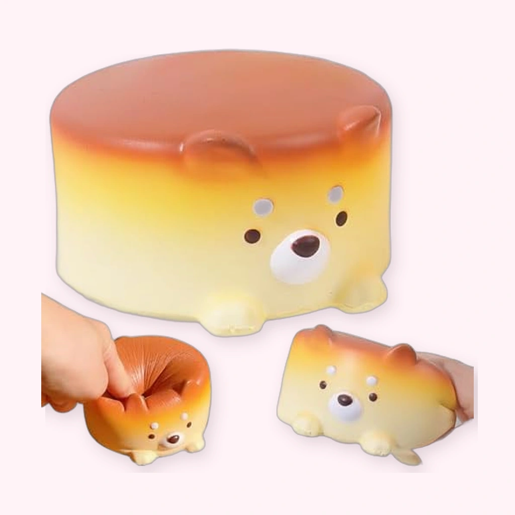 Puppy Face Cake Squishy Soft Slow Rising Squeeze Toy