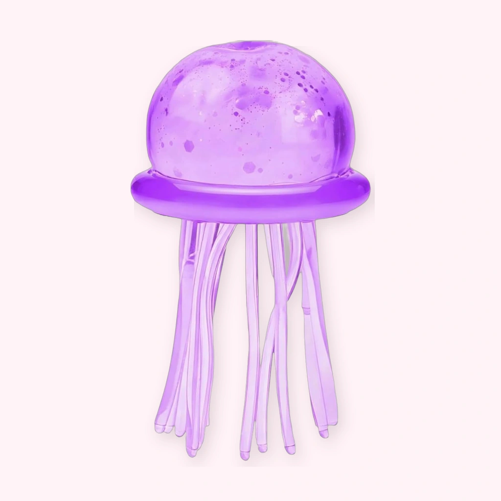 Purple Jellyfish Squishy Slow Rise Squeeze Fidget Toy