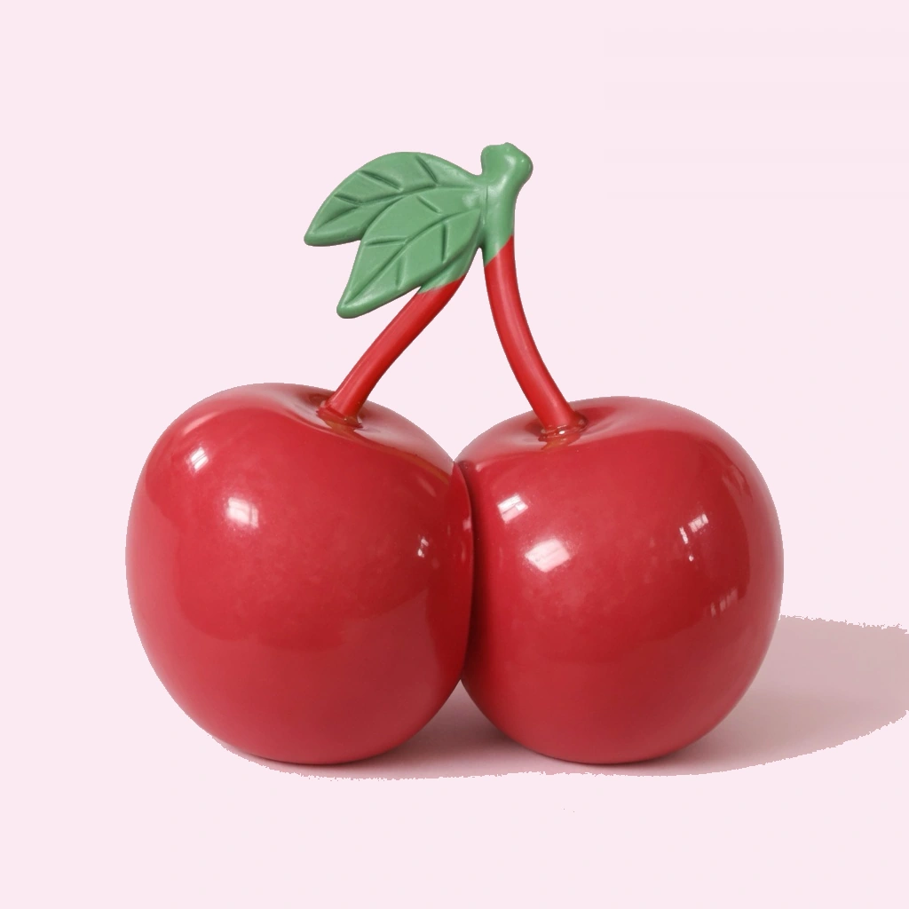 Realistic Cherry Squishy Soft Slow Rising Stress Ball Toy